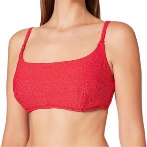 Seafolly Twilight DD Square Neck Tank Chilli Red Bikini Top, NWT